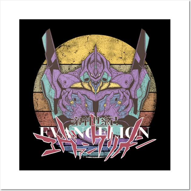 EVA-01 - Evangelion Wall Art by opoyostudio